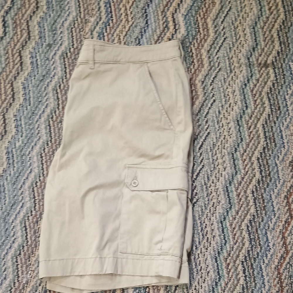 Beige Cargo Shorts